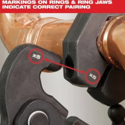 Milwaukee X3 Ring Jaw for M12 FORCE LOGIC Press Tool 49-16-2459X3