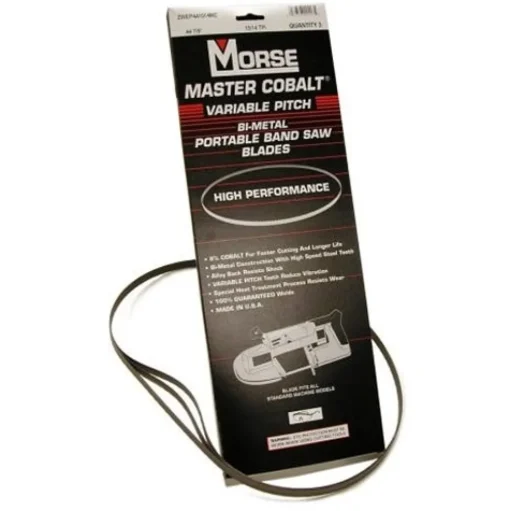 MK Morse 35-3/8" x 1/2" x 0.020" Master Cobalt Band Saw Blades 8/11 TPI (3-Pack) ZWEP35811MC