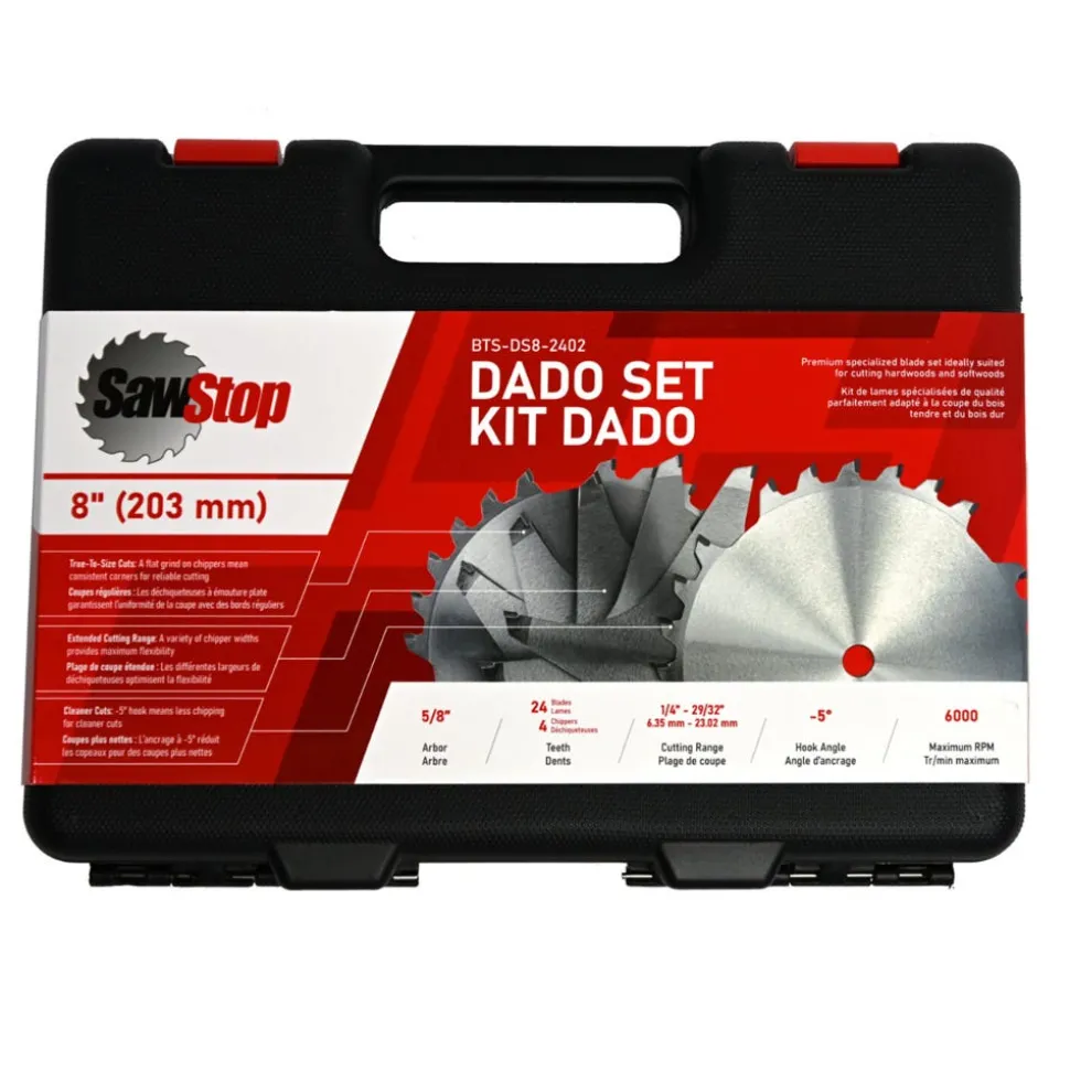 SawStop Table Saws SawStop 8" Premium Dado Set BTS-DS8-2402 BTS-DS8-2402
