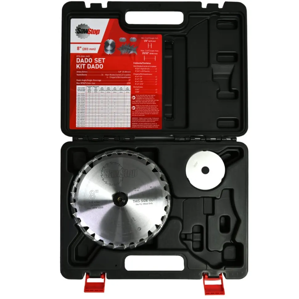 SawStop Table Saws SawStop 8" Premium Dado Set BTS-DS8-2402 BTS-DS8-2402