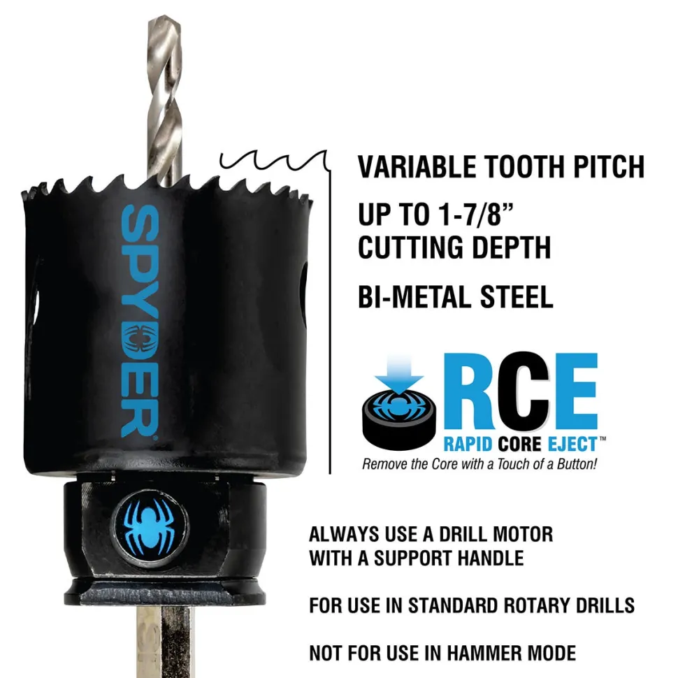 Spyder 2-1/8" Bi-Metal Hole Saw 600083CF