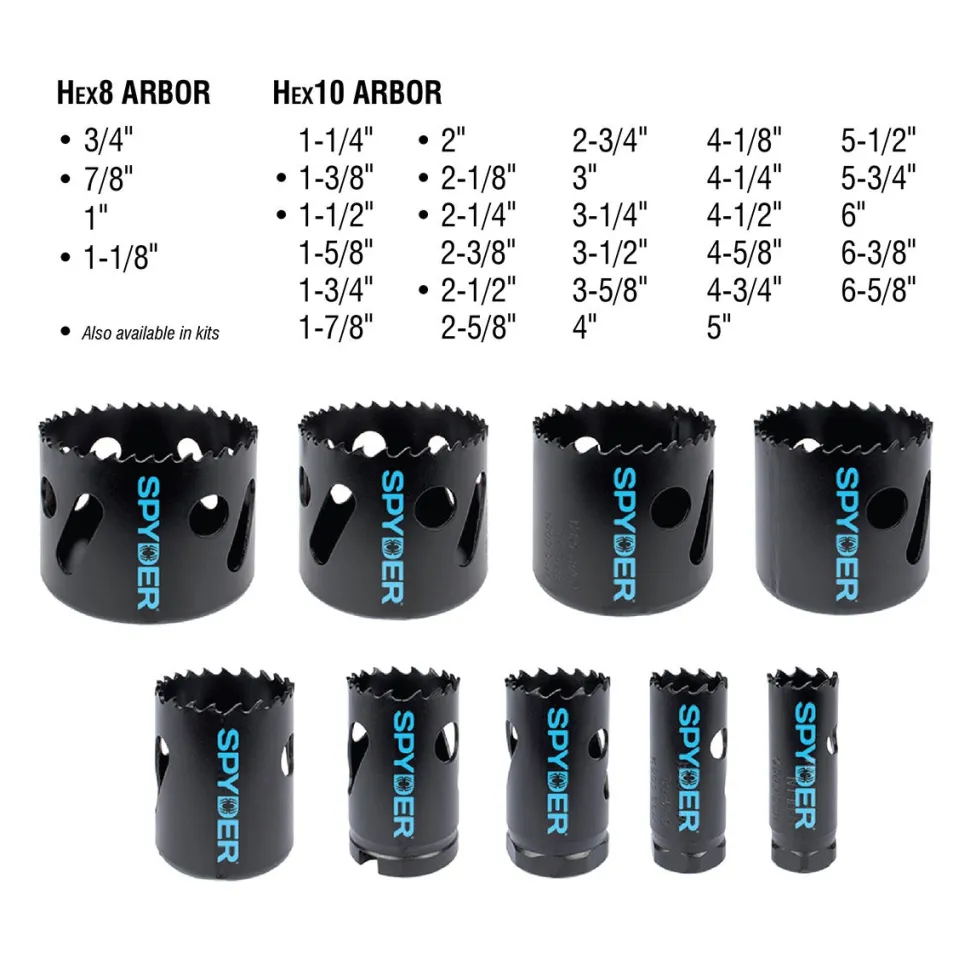 Spyder 1" Bi-Metal Hole Saw 600066CF