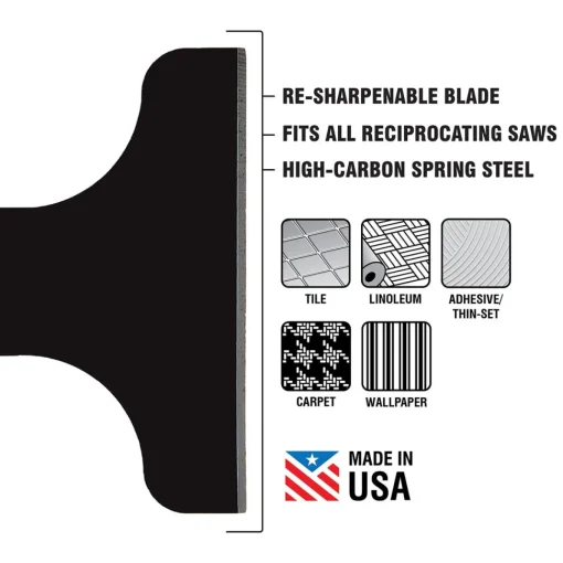 Spyder 6" Scraper Blade Attachment for Reciprocating Saws 321
