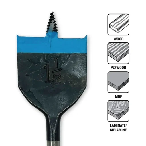 Spyder 1" Spade Bit (2-Pack) 11033