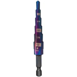 Spyder 3/16 to 1/2" Hex Shank 6 Step Drill Bit 19020