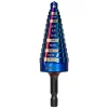 Spyder 1/4 to 1" Hex Shank 12 Step Drill Bit 19071