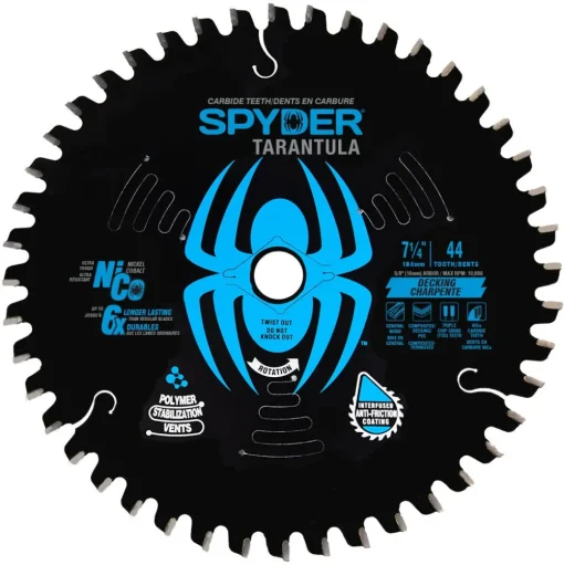 Spyder 7-1/4" 44-Tooth Decking Circular Saw Blade 13019
