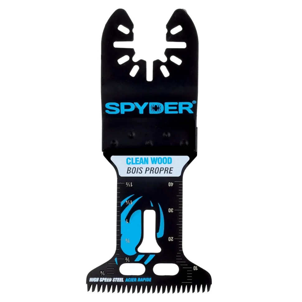 Spyder 1.75" x 2" HSS Clean Wood Cutting Oscillating Tool Blade 70008