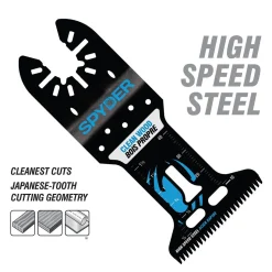 Spyder 2.5" x 2" HSS Clean Wood Cutting Oscillating Tool Blade 70009
