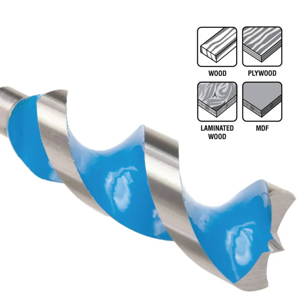 Spyder 4-Piece Assorted Woodboring Power Bit Set (1/2, 5/8, 3/4, 1") 15001