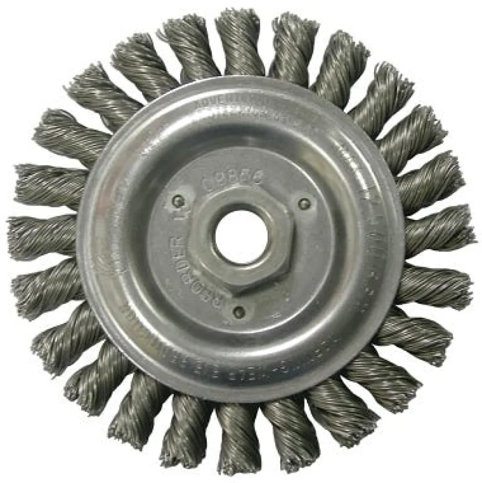 Weiler Roughneck Stringer Bead Wheel, 6" x 3/16" x 5/8-11 UNC x 0.020", 12500 RPM 8766